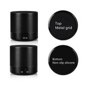 Mini Taşınabilir Kablosuz Bluetooth Subwoofer Hoparlör Siyah - 3