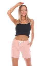 Beli Lastikli Yanları Şerit Detaylı Günlük Pamuklu Şort - 5