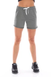 Beli Lastikli Yanları Şerit Detaylı Günlük Pamuklu Şort - 11