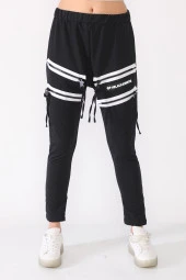 Yüksek Bel Fermuar Detaylı Modern Şalvar Pantolon - 4