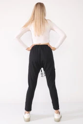 Yüksek Bel Fermuar Detaylı Modern Şalvar Pantolon - 5