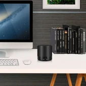 Mini Taşınabilir Kablosuz Bluetooth Subwoofer Hoparlör Siyah - 6