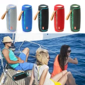 T G TG287 Yeşil LED Işıklı Bluetooth Taşınabilir Kablosuz Stereo Bas Subwoofer FM TF USB Hoparlör - 7
