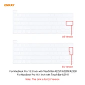 ENKAY Yumuşak TPU Klavye Koruyucu Film MacBook Pro 16 inç A2141 ve Pro 13.3 inç A2289 A2251 A2338 2020 EU Versiyonu - 6