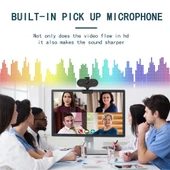 B1 4 Megapiksel 2K Çözünürlük HD 1080P 360 Derece Döner Webcam Mikrofonlu ve Tripodlu - 10