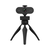 B1 4 Megapiksel 2K Çözünürlük HD 1080P 360 Derece Döner Webcam Mikrofonlu ve Tripodlu - 1