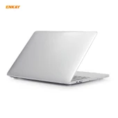 ENKAY 3'ü 1 Arada Kristal Şeffaf MacBook Pro 13.3 inç A2251 A2289 A2338 Dokunmatik Çubuklu Koruyucu Kılıf TPU Klavye Filmi ve Toz Tıkaç Seti - 2