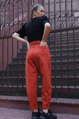 Yüksek Bel Balon Kot Pantolon - 10