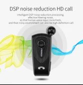 Fineblue F930 CSR4.1 Siyah Geri Çekilebilir Kablolu Bluetooth Kulaklık - 3