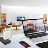 96W PD USB C Laptop Şarj Cihazı ve 2 Metre 5A Hızlı Şarj Kablosu UK Priz - 3