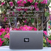T G TG282 Taşınabilir Bluetooth Hoparlör Fenerli Yeşil TF Kart FM AUX U Disk Eller Serbest - 4