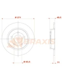 ARKA FREN DISKI FOCUS 11 ( 271mm ) - 1