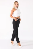 Yüksek Bel Mom Jeans Denim Kot Pantolon - 9