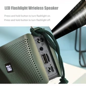 T G TG282 Taşınabilir Bluetooth Hoparlör Fenerli Yeşil TF Kart FM AUX U Disk Eller Serbest - 9