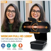312 1080P HD USB 2.0 Masaüstü Kamera Webcam Mikrofonlu Kablo Uzunluğu 1.3m Model Regular - 8