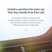 C28 Bluetooth 5.0 2'si 1 Arada Ses Alıcı Verici Araç ve Ev Kullanımı - 6
