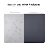 MacBook Air 13.6 2022 2024 Uyumlu ENKAY Mat Siyah Laptop Koruyucu Kılıf - 3