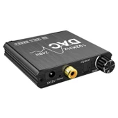 Dijitalden Analoğa Ses Dönüştürücü Stereo Extractor DAC Amplifikatör Optik SPDIF 192Khz 24Bit - 3
