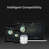 EWA A150 Taşınabilir Mini Bluetooth Hoparlör Siyah Gri Metal Subwoofer - 10
