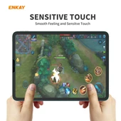 iPad Pro 11 2018 2022 Uyumlu 2li ENKAY Hat-Prince 0.33mm 9H Sertlikte 2.5D Patlamaya Dayanıklı Temperli Cam Ekran Koruyucu - 4