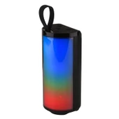 TG169 LED Taşınabilir Bluetooth Hoparlör Siyah Su Geçirmez Subwoofer 3D Stereo Mini Kablosuz Destek AUX FM TF Kart - 1