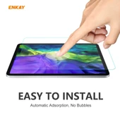 iPad Pro 11 2018 2022 Uyumlu 2li ENKAY Hat-Prince 0.33mm 9H Sertlikte 2.5D Patlamaya Dayanıklı Temperli Cam Ekran Koruyucu - 6