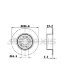 ARKA FREN DISKI (5 BIJON) VECTRA B 2.0I 16V 2.5I V6 95 - 1
