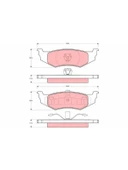 ARKA FREN BALATASI CHRYSLER 300 M 9804 CIRRUS 9400 CONCORDE 9703 NEON 9406 PT CRUISER 0110 SEBR - 1