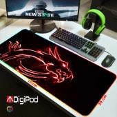 Digipod RGB Gaming Mousepad RGB Oyuncu MousePad 70x30 XL RGB Oyuncu Mousepad Kaymaz Taban 4mm - 4