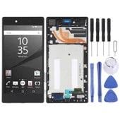 Sony Xperia Z5 Premium E6853 Orijinal Siyah Çerçeveli LCD Ekran ve Dokunmatik Panel - 1