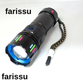 Şarjlı LED El Feneri | 100W | 12000 Lümen | 4500 mAh | Zoomlu – Type-C - 5