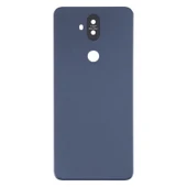 Asus Zenfone 5 Lite ZC600KL Uyumlu Mavi Çim Malzemeli Arka Kapak ve Kamera Lens Kapağı - 2