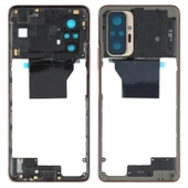 Xiaomi Redmi Note 10 Pro Max Orijinal Orta Çerçeve Çerçeve Plakası Altın - 1