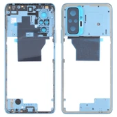 Xiaomi Redmi Note 10 Pro Max Pro Orta Çerçeve Çerçeve Plakası Mavi - 1