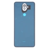 Asus Zenfone 5 Lite ZC600KL Uyumlu Mavi Çim Malzemeli Arka Kapak ve Kamera Lens Kapağı - 3