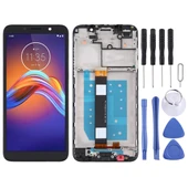 Motorola Moto E6 Play Uyumlu Siyah Çerçeveli TFT LCD Dokunmatik Ekran Komple Set - 1