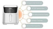 Yui M25 Maxifry Pro 5,5l Smart Airfryer Fritöz - 3