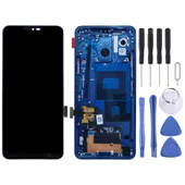 LG G7 ThinQ G710 Orijinal Mavi LCD Ekran ve Çerçeve Komple Set - 2