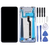 Asus Zenfone 6 ZS630KL LCD Ekran Komple Çerçeveli Gümüş - 2