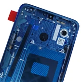 LG G7 ThinQ G710 Orijinal Mavi LCD Ekran ve Çerçeve Komple Set - 5