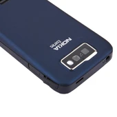 Nokia E63 Tam Kasa Kapak Seti Koyu Mavi Ön Kapak Orta Çerçeve Pil Arka Kapak Klavye - 6