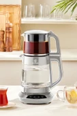 Çaysever 3 in 1 Konuşan Cam Çay Makinesi Su Isıtıcı ve Mama Suyu Hazırlama 1700W Starlight - 1