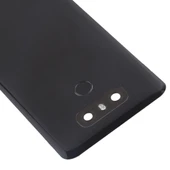 LG G6 Uyumlu Siyah Arka Kapak Kamera Lensli Parmak İzi Sensörlü - 4
