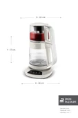 Çaysever 3 in 1 Konuşan Cam Çay Makinesi Su Isıtıcı ve Mama Suyu Hazırlama 1700W Starlight - 2