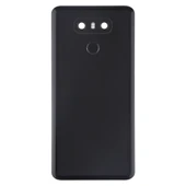 LG G6 Uyumlu Siyah Arka Kapak Kamera Lensli Parmak İzi Sensörlü - 2