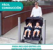 Chicco Ohlala İkiz Bebek Arabası Black Night - 1