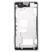 Sony Xperia Z1 Compact D5503 Ön Gövde LCD Çerçeve Beyaz - 2