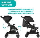 Chicco Ohlala İkiz Bebek Arabası Black Night - 7