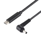 USB C Tipi 4.0x1.35mm Dizüstü Güç Şarj Kablosu Siyah 1.5 Metre - 2