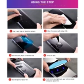 Samsung Galaxy S10 Plus 9H 3D Tam Ekran UV Ekran Koruyucu Film Tekli - 6